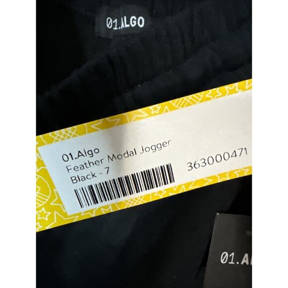 Boys 01.Algo Feathered Modal Jogger, Black, Size 7 - Picture 3 of 4